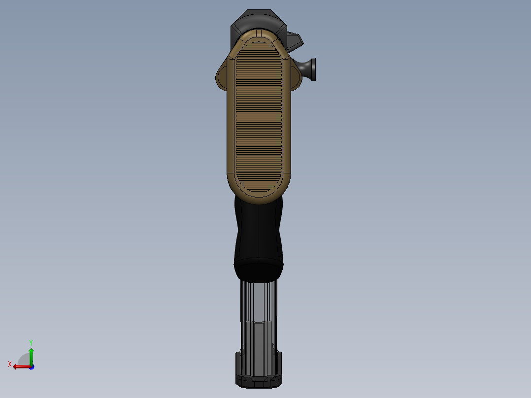 手枪左轮冲锋枪老式狙击步枪设计3D图纸f-4-semiautomatic-rifle SW STP后视图