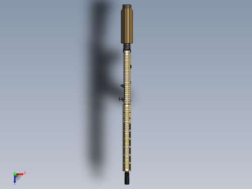 手枪左轮冲锋枪老式狙击步枪设计3D图纸f-4-semiautomatic-rifle SW STP俯视缩略图
