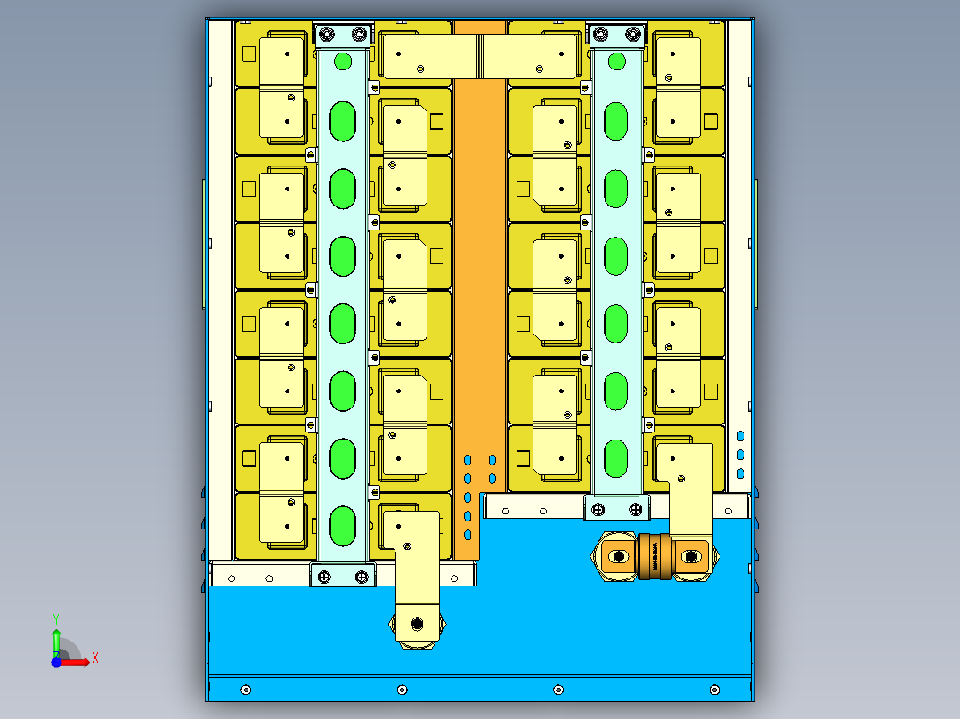5U储能机箱电池包结构-1432487--70前视图