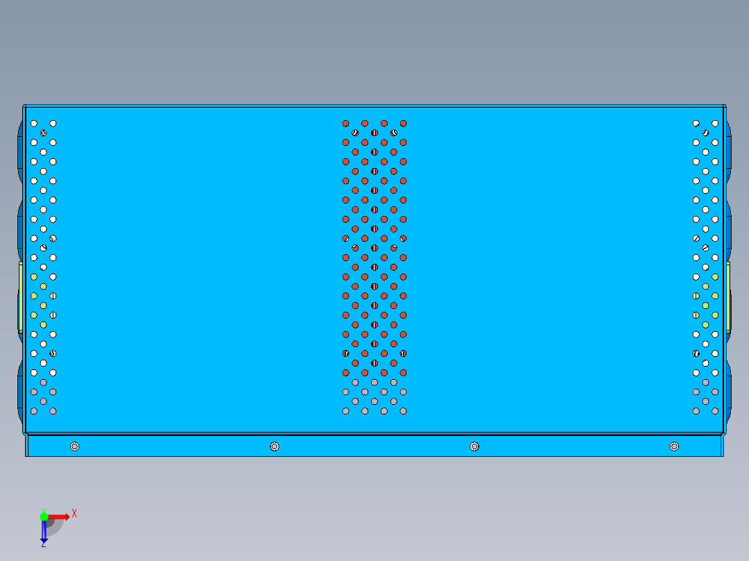 5U储能机箱电池包结构-1432487--70俯视图