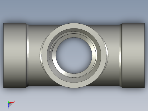 螺纹管四通-等径内丝 DN8俯视缩略图