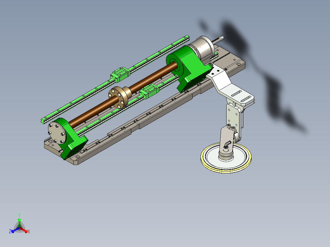 新型绕线机排线机构正等轴测图