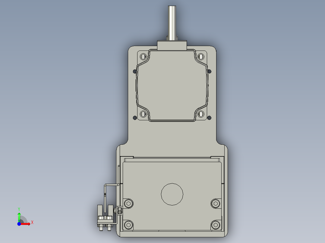 M077-KK86-940-200W-带联轴器反折前视图