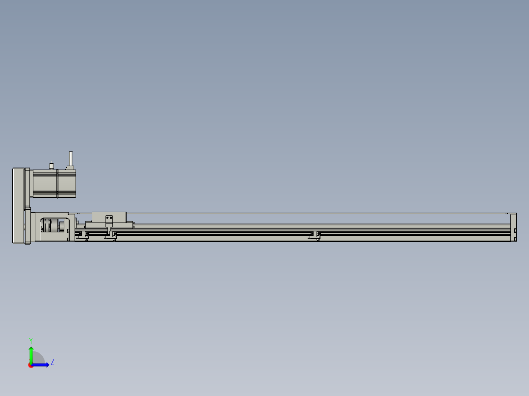 M077-KK86-940-200W-带联轴器反折左视图