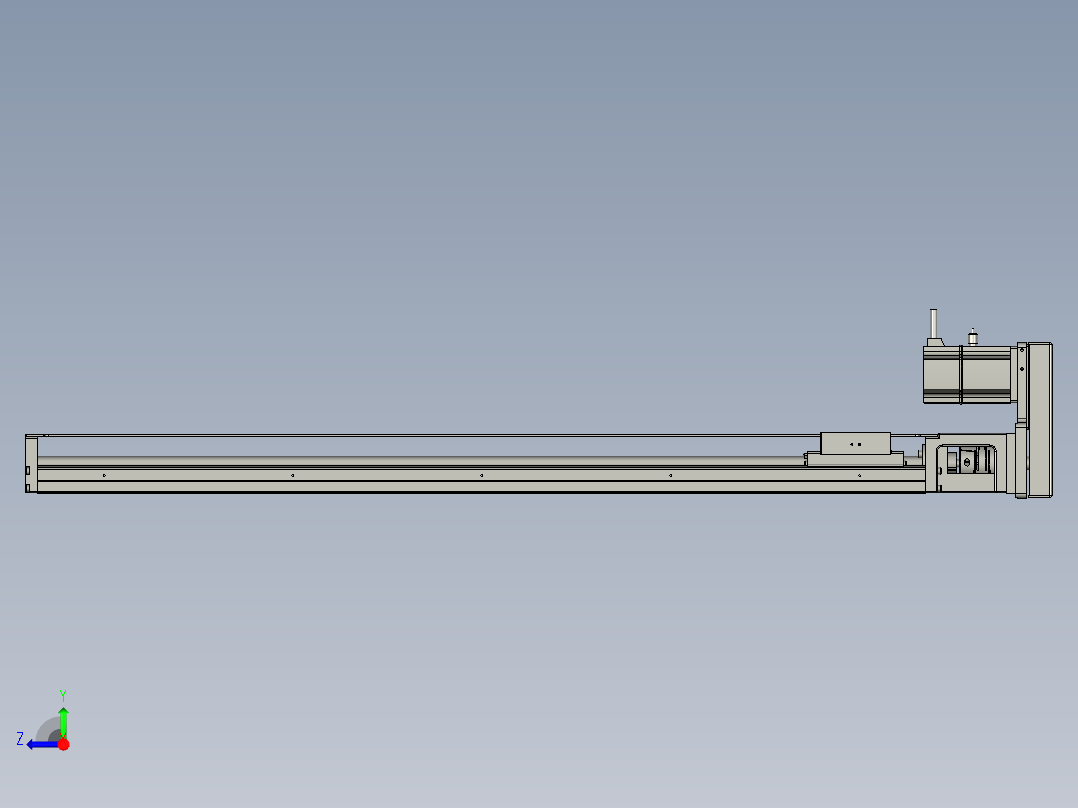 M077-KK86-940-200W-带联轴器反折右视图