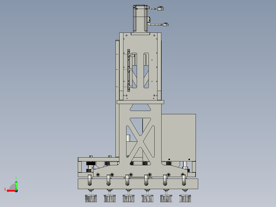 Z轴毛刷组件后视图