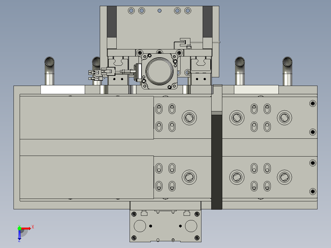 Z轴毛刷组件俯视图