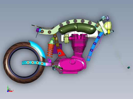纯粹的咖啡复古赛车前视缩略图