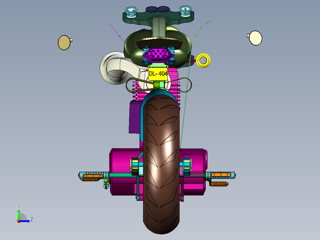 纯粹的咖啡复古赛车左视图