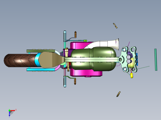 纯粹的咖啡复古赛车俯视缩略图