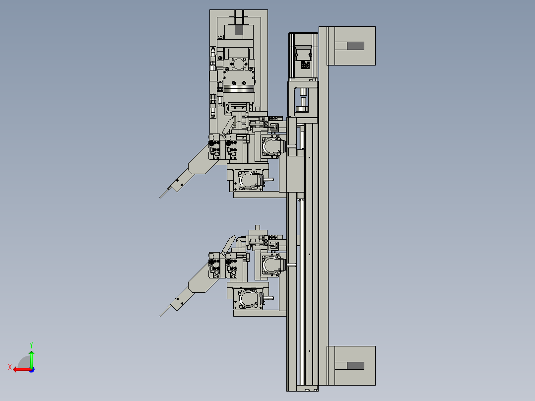 穿探温线组件后视图