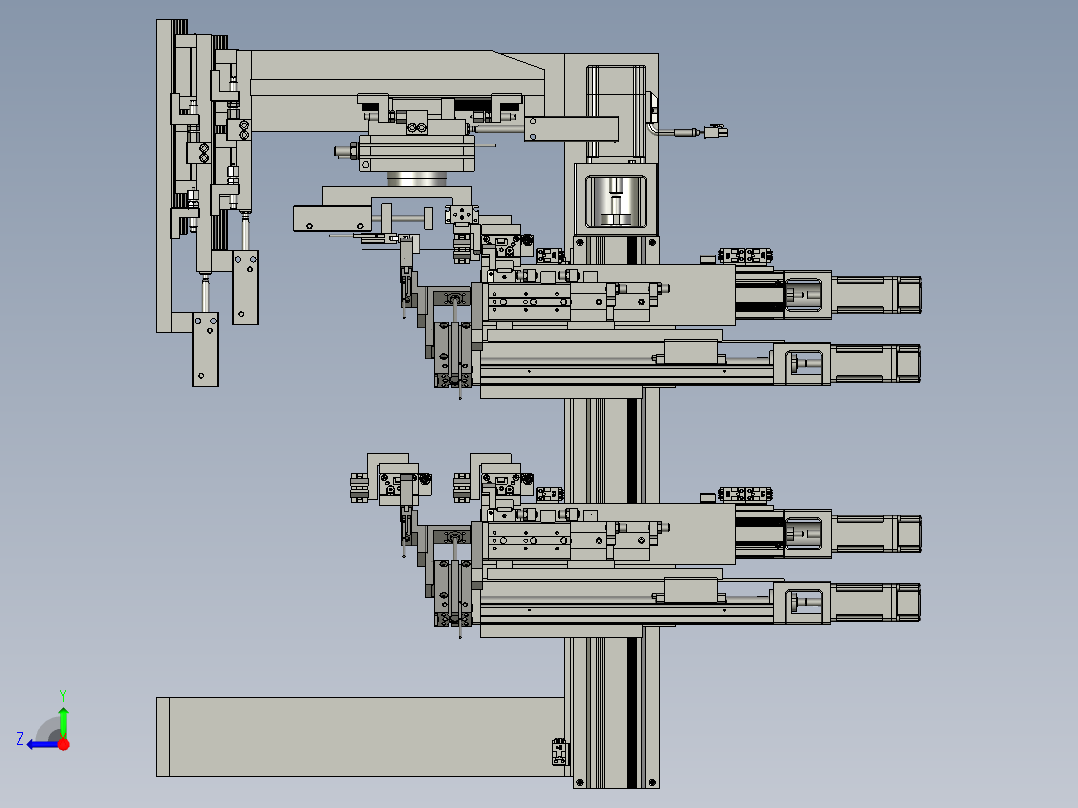穿探温线组件右视图