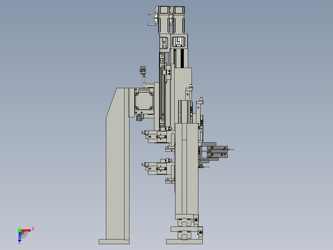 穿探温线组件俯视图