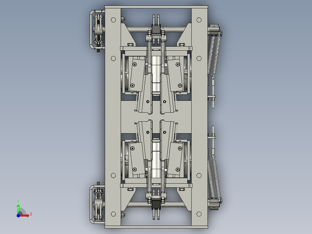 电梯专用瞬时安全卡钳前视图