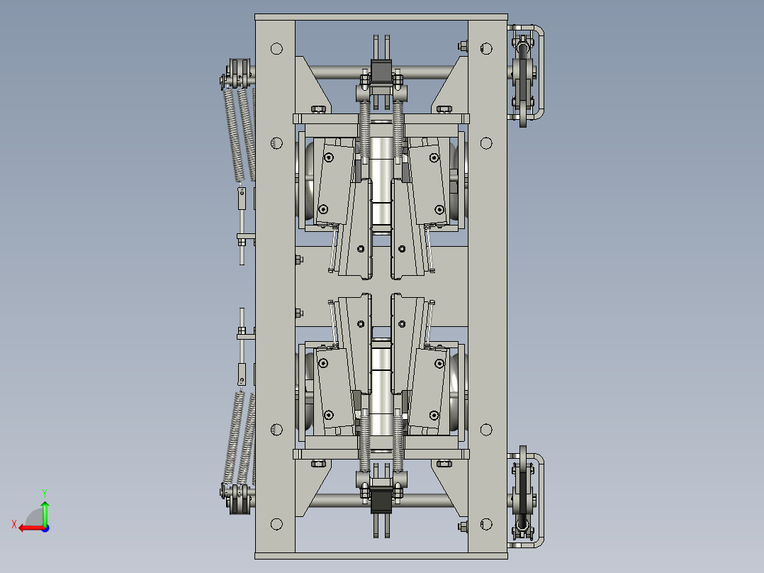 电梯专用瞬时安全卡钳后视图