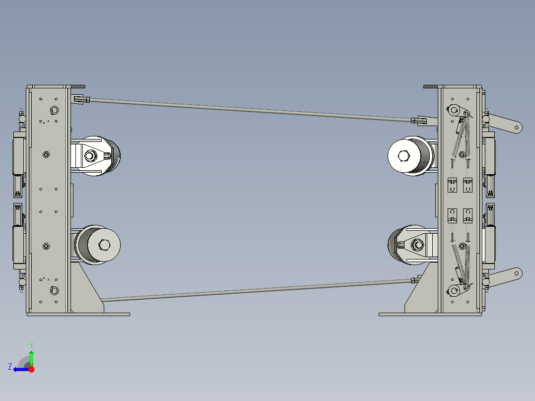电梯专用瞬时安全卡钳右视图