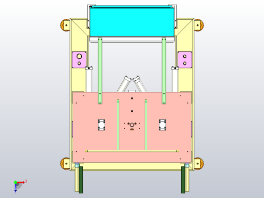 一款非标电机转子矫正机三维模型俯视缩略图