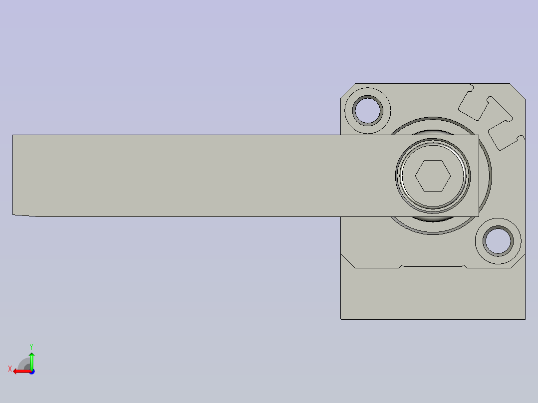 推空托盘气缸机构XLXPRTSLXPRT后视图