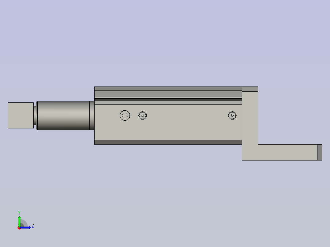 推空托盘气缸机构XLXPRTSLXPRT左视图