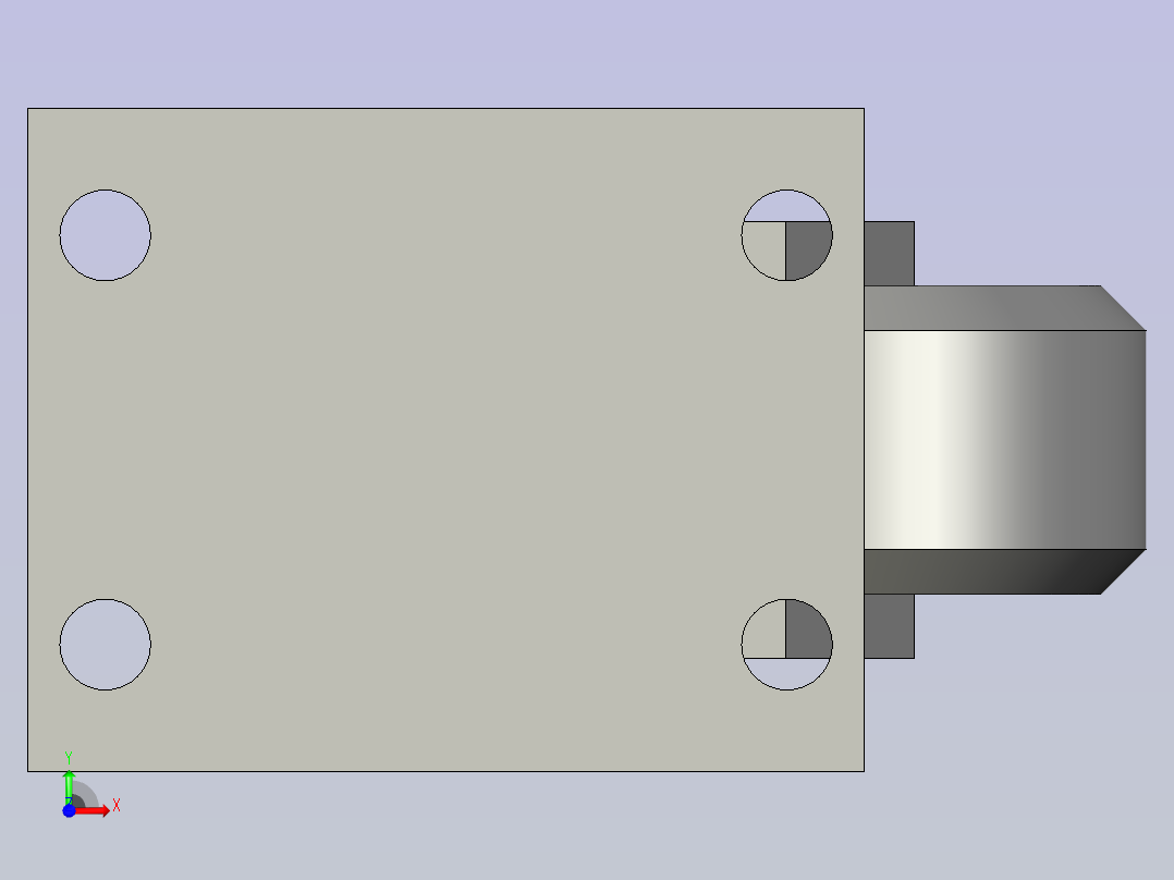C320SEUA3140B13寸万向轮前视图