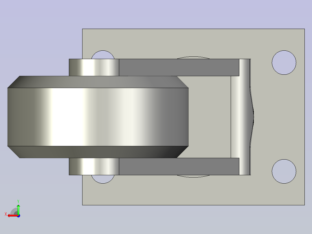 C320SEUA3140B13寸万向轮后视图