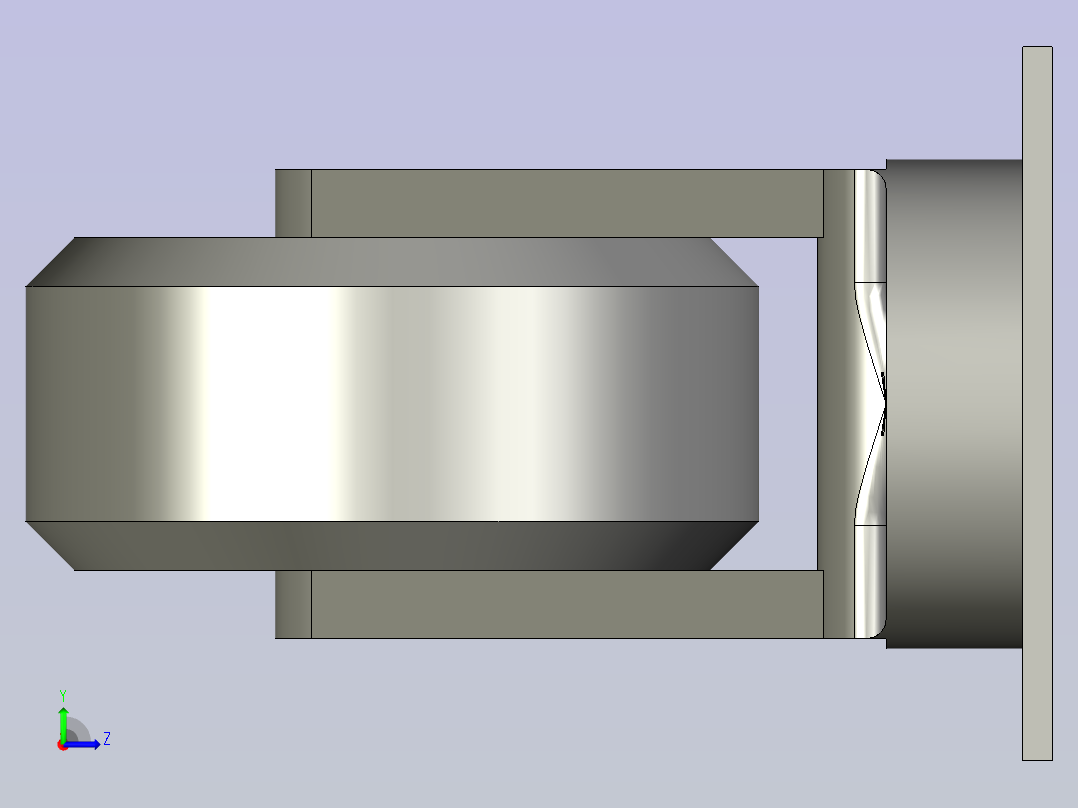 C320SEUA3140B13寸万向轮左视图