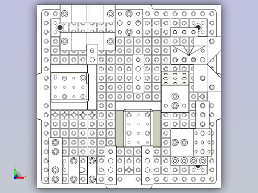 蓝系组合夹具前视缩略图