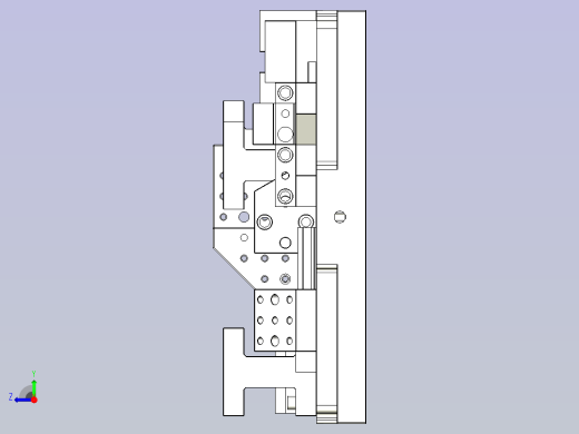 蓝系组合夹具右视缩略图