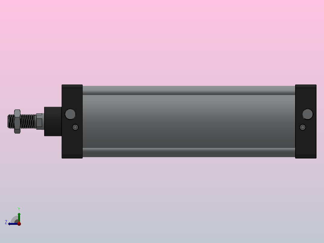 SC气缸SC标准气缸系列SC-125X350-S右视图