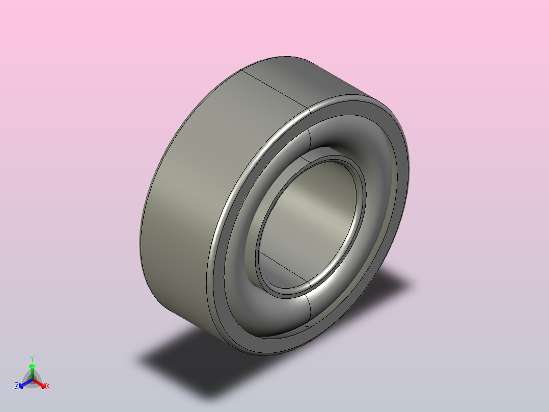 SKF自调心球轴承ball_bearing_2311_k_0主视图