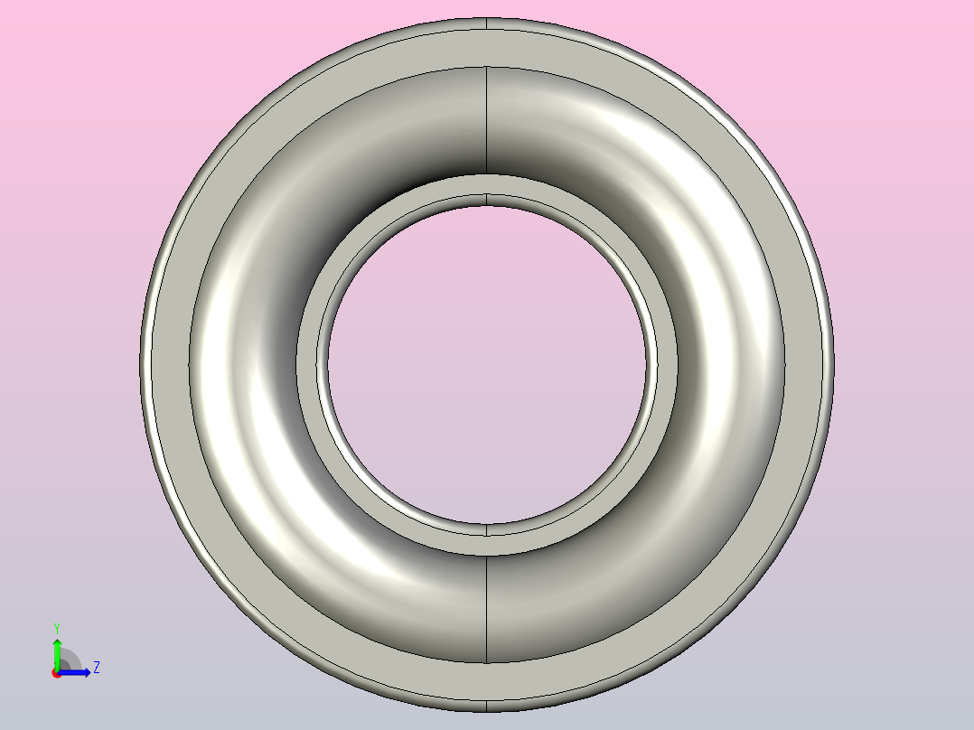 SKF自调心球轴承ball_bearing_2311_k_0左视图