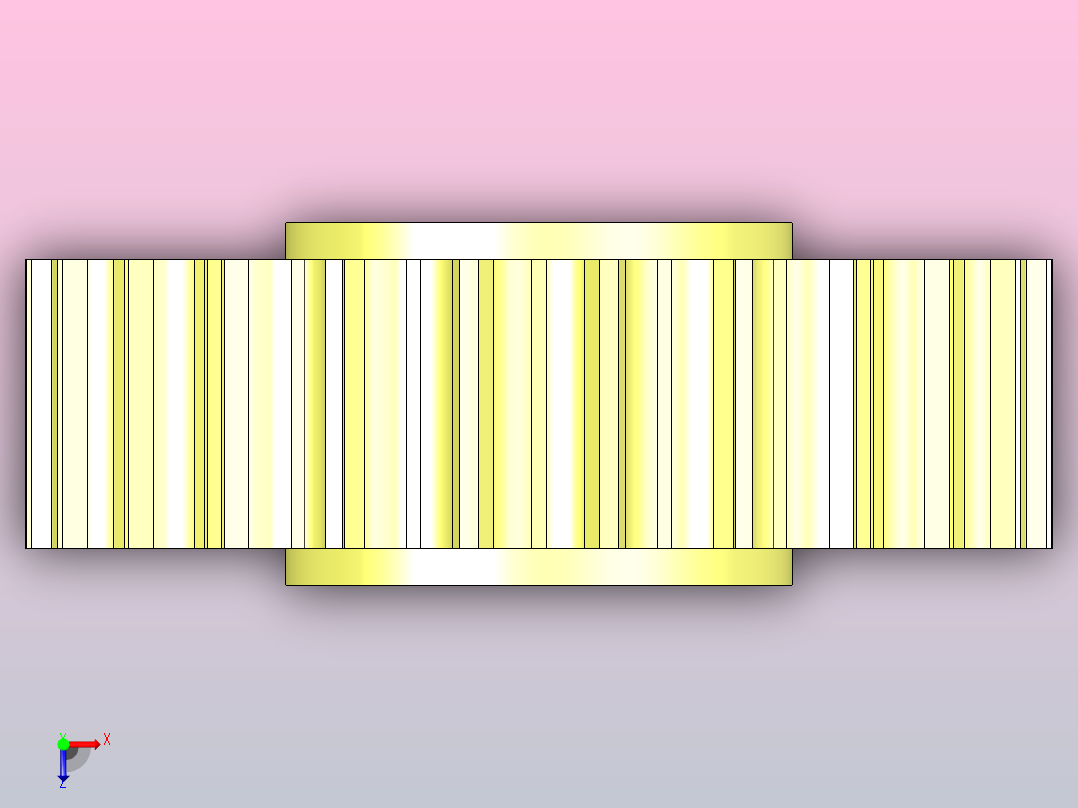 JS 812-23T-R35-C1 SS812系列机加工主动轮俯视图