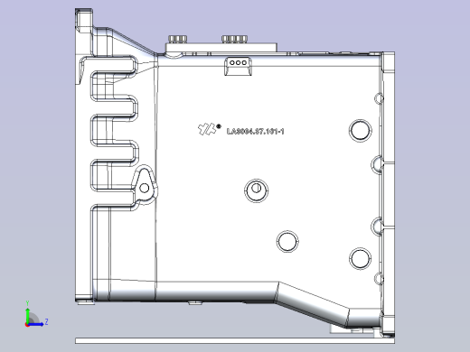一款手动封堵夹具模型左视缩略图
