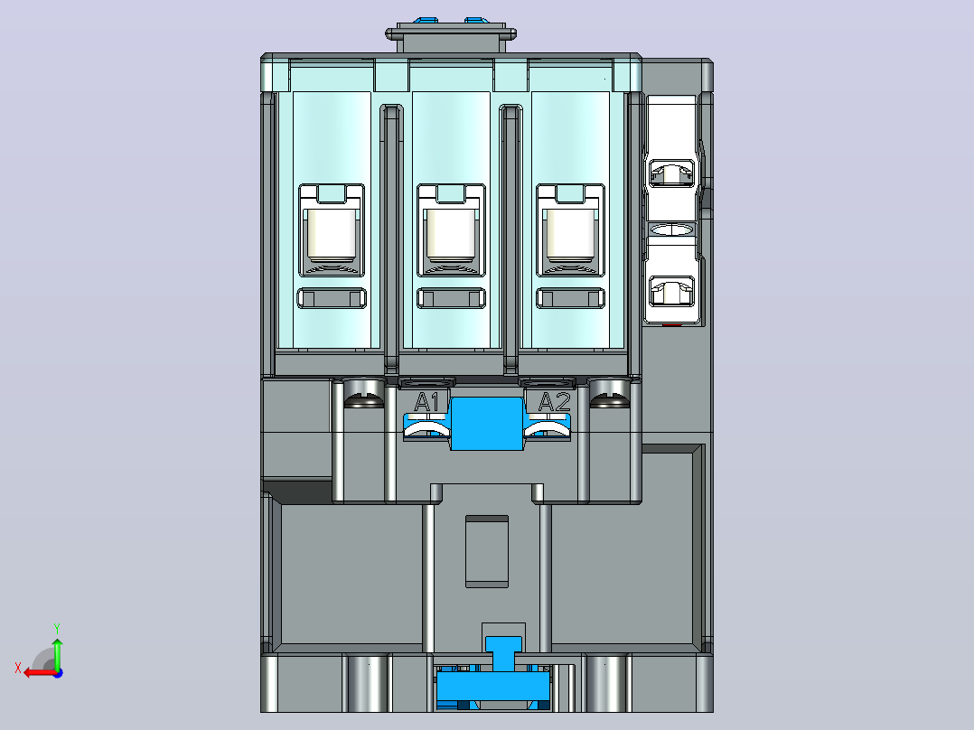 正泰接触器NXC-65 220V后视图