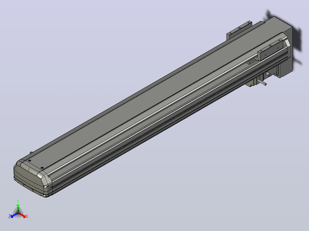 SYS13-800-BM-200W滚珠花健、支撑座、滚珠丝杠、交叉导轨、直线模组主视图