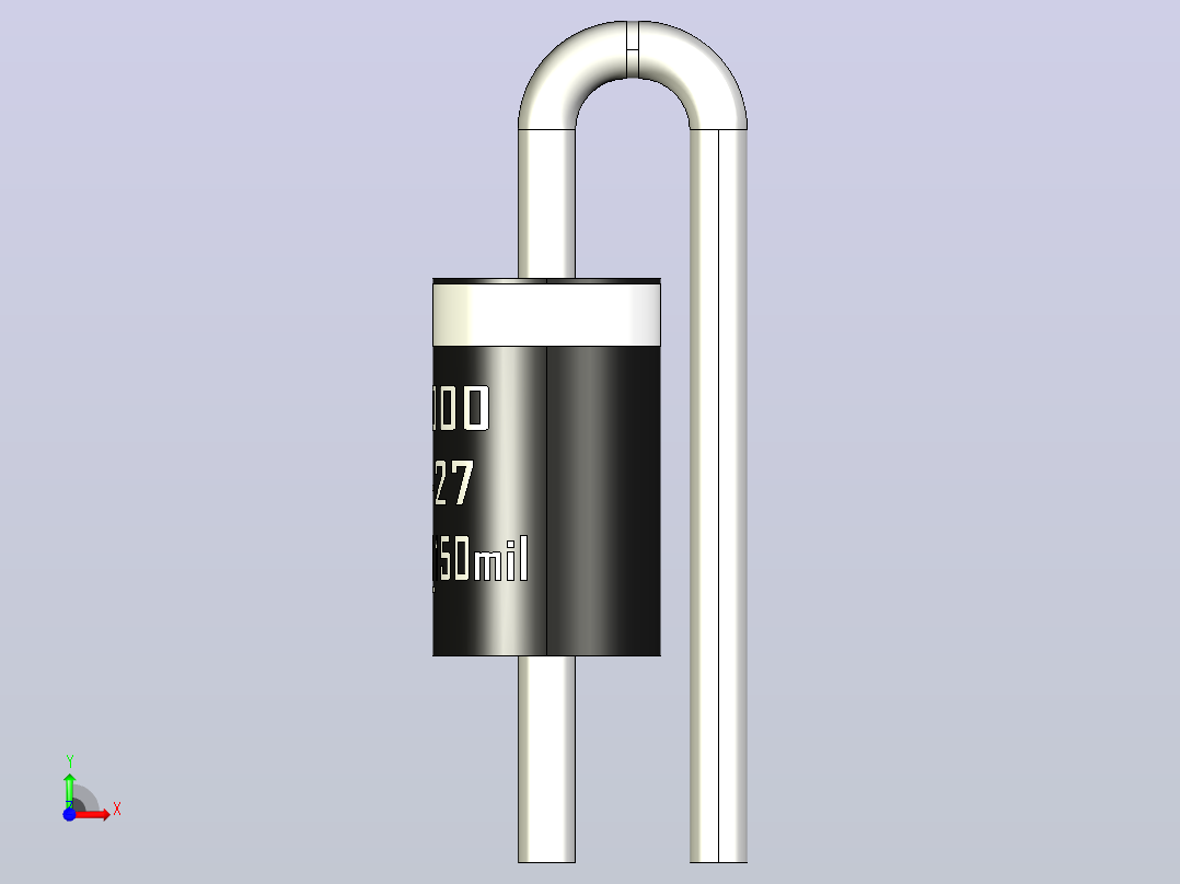 轴向二极管外壳DO-27_Normal_150mil_rev1.0.zip.zip前视图