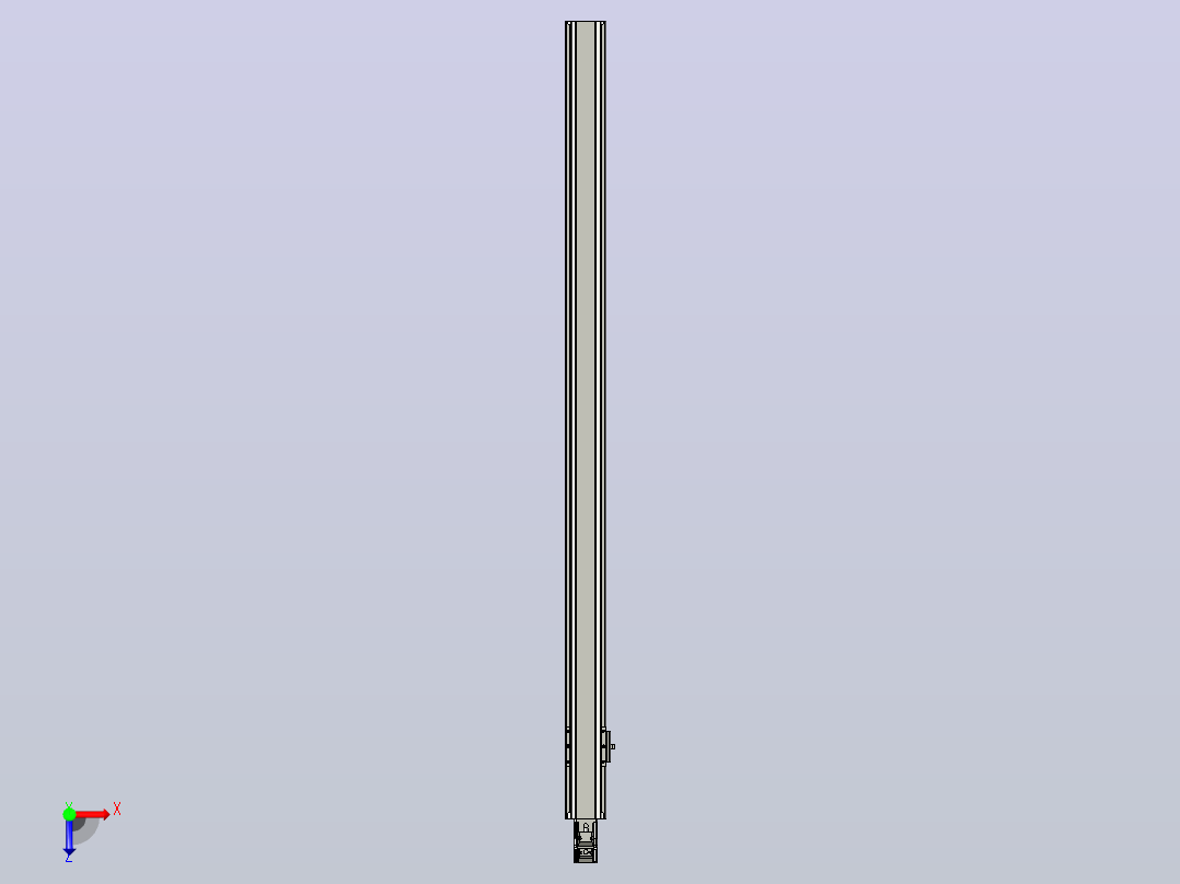 日规模组半封闭丝杆TPA-HNR-65S-1610C-L1100-M-C-P10-N3俯视图