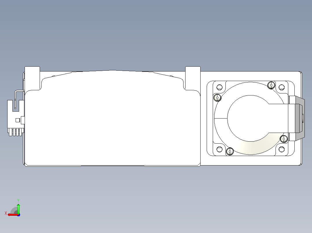 日规模组半封闭丝杆TPA-HNR-140D-2010C-L700-ML-Y-P40-N3后视图