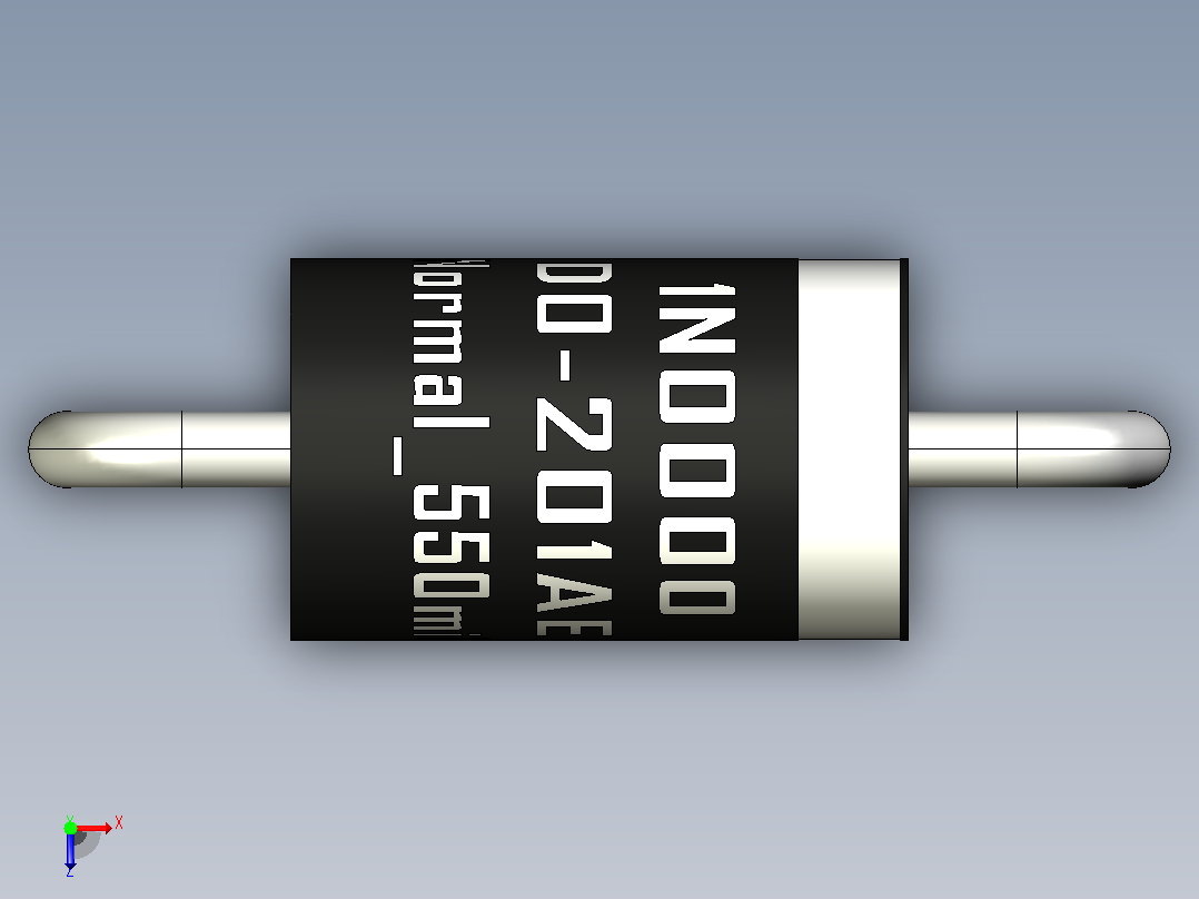 轴向二极管外壳DO-201AE_Normal_550mil_rev1.0.zip.zip俯视图