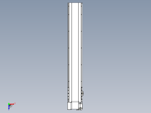 皮带直线轴半封闭可选导轨TPA-HNB-175D-140-L900-LP-C-P75-N3俯视缩略图