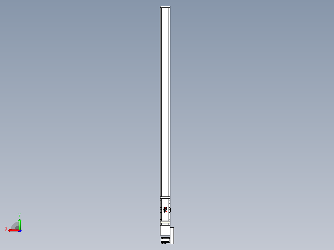 伺服电机集成皮带传动直线执行器TPA-OCB-140-256-L2450-MR-P75-N3后视图