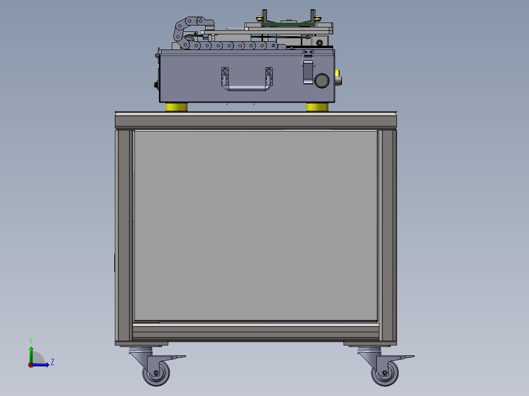 IP test测速夹具sw19可编辑左视图