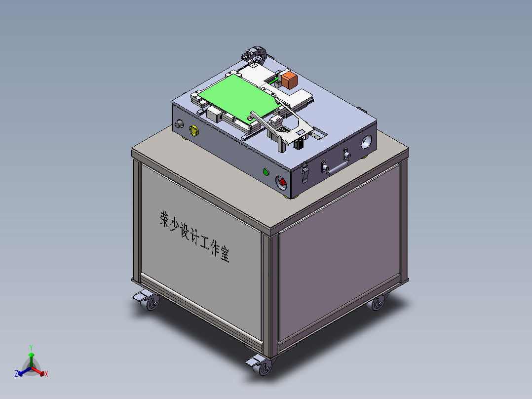 IP test测速夹具sw19可编辑正等轴测图