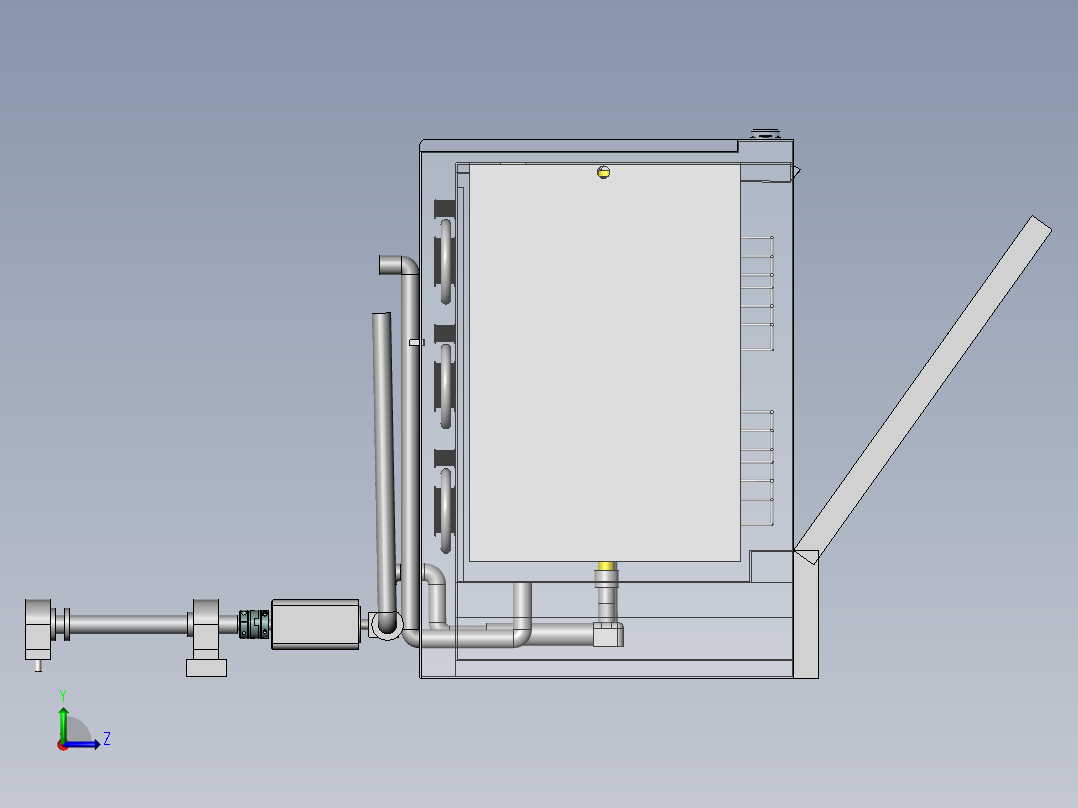 新型洗碗机sw18可编辑左视图