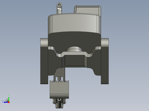小型履带式挖掘机3D模型右视缩略图