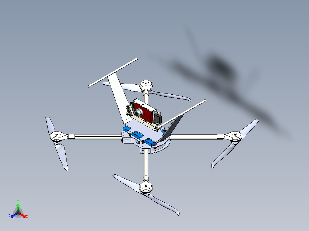 四轴飞行器3D模型