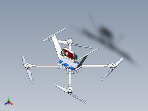 四轴飞行器3D模型
