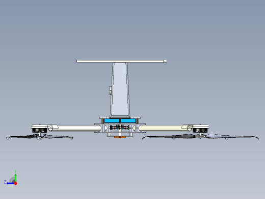 四轴飞行器3D模型右视缩略图
