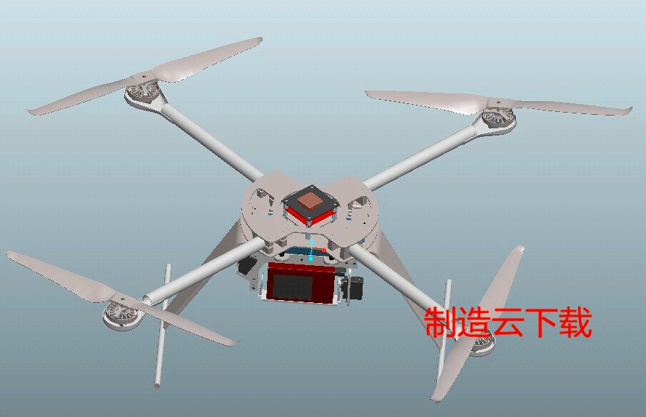 四轴飞行器3D模型