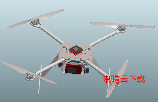 四轴飞行器3D模型缩略图